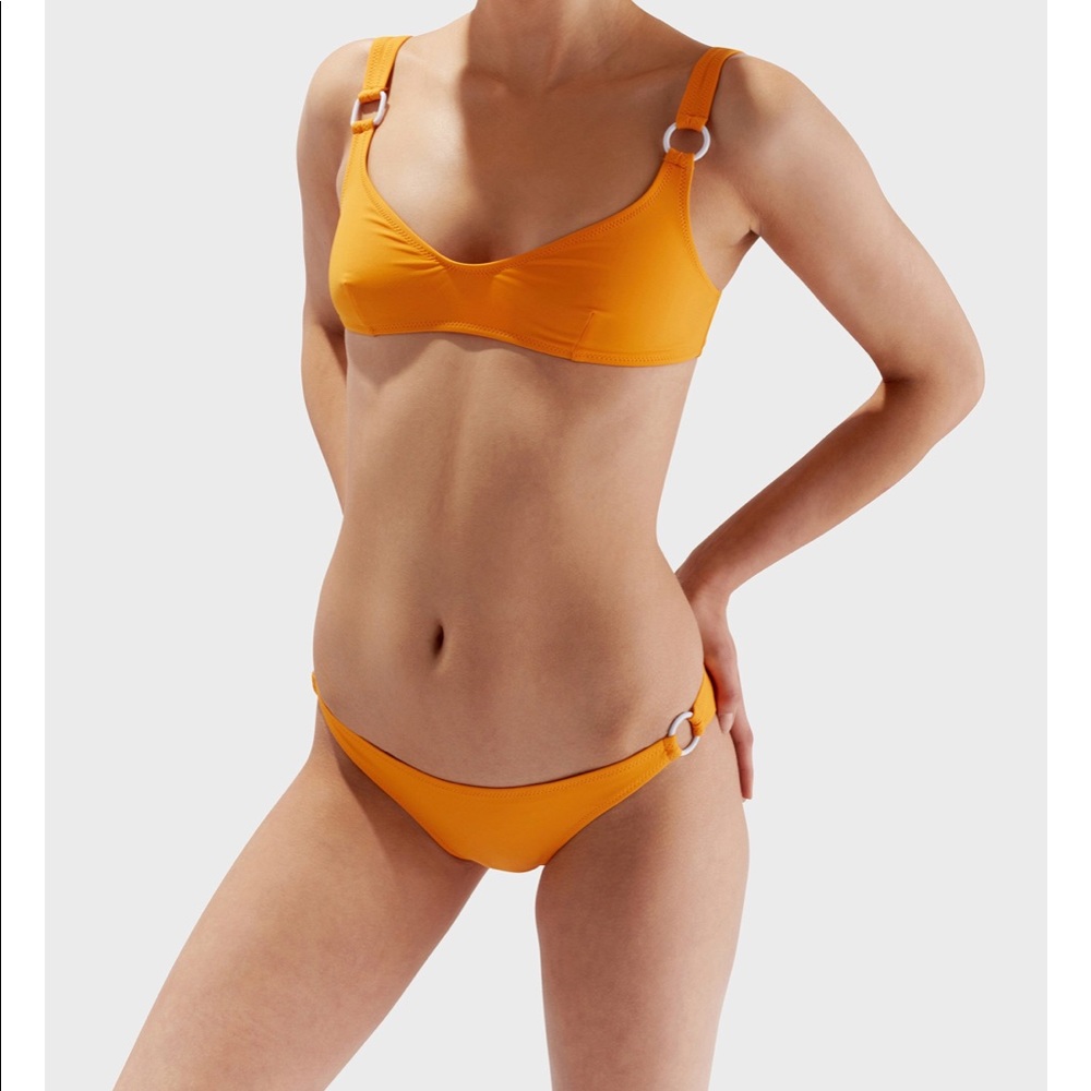 Solid and Striped Romy Orange Bikini